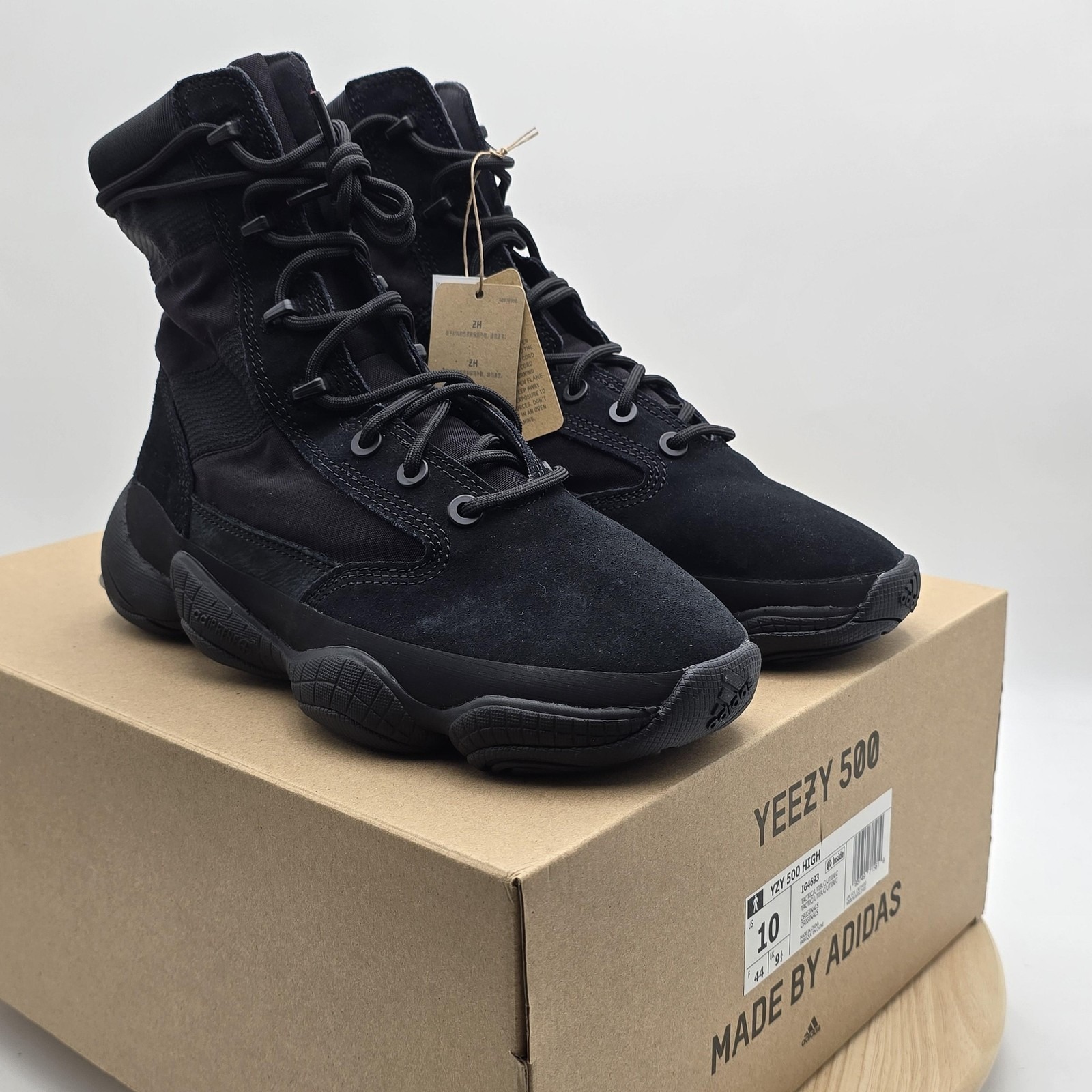 Adidas Yeezy 500 High Shoes Mens Size 10 Black Tactical High Sneaker Ig4693 New